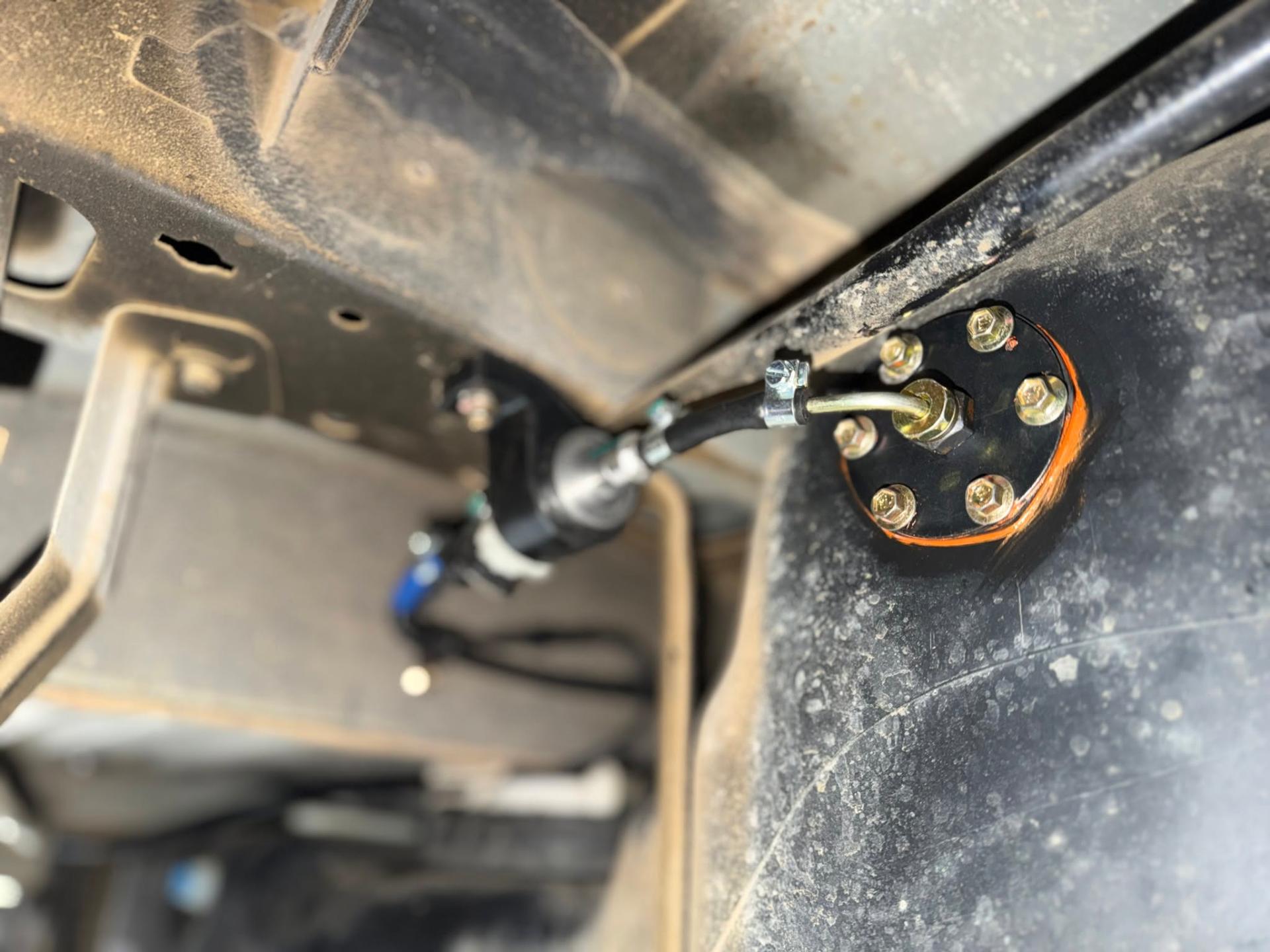 RV repair detail in the workshop