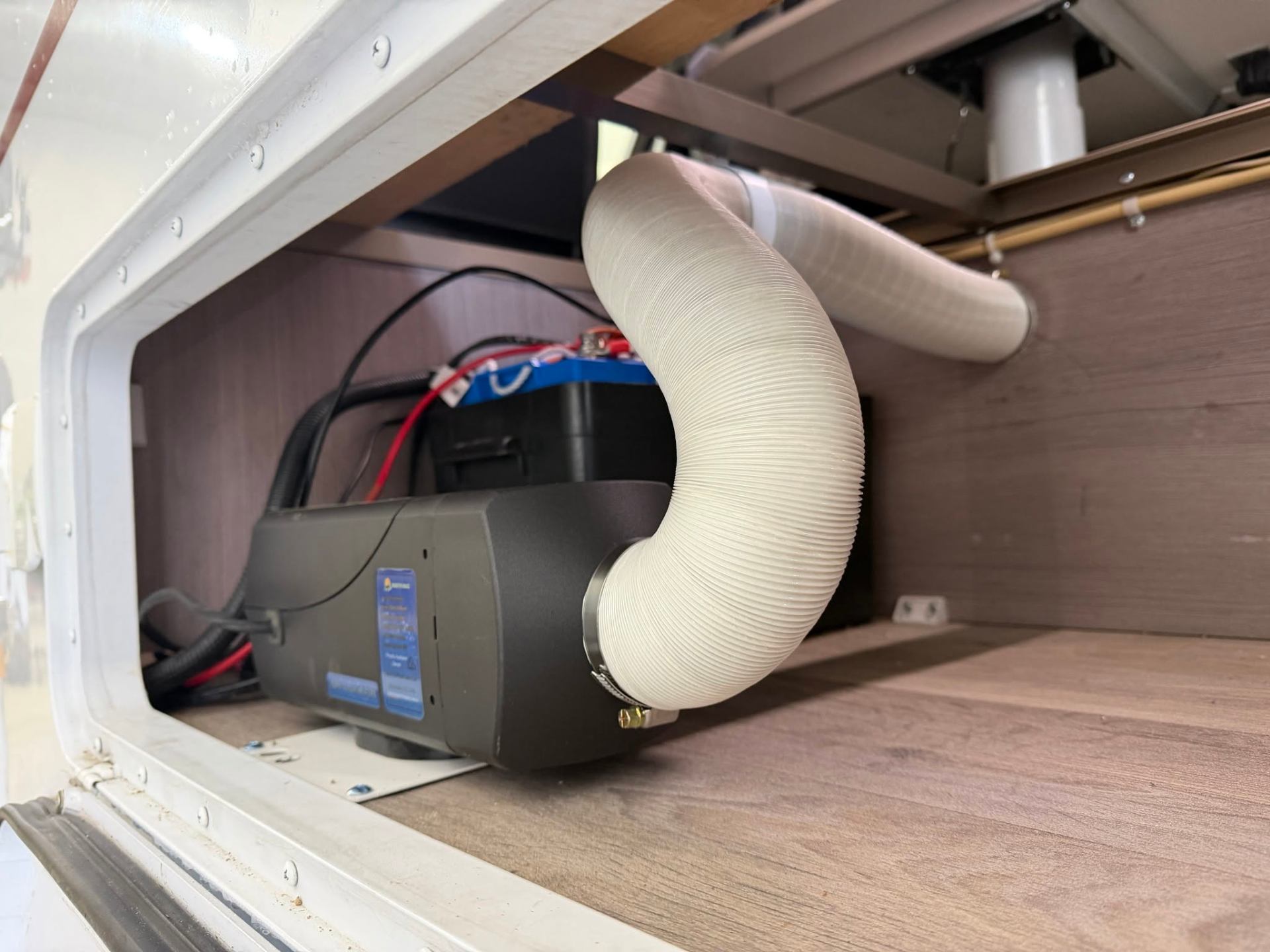 Heater install with ducting